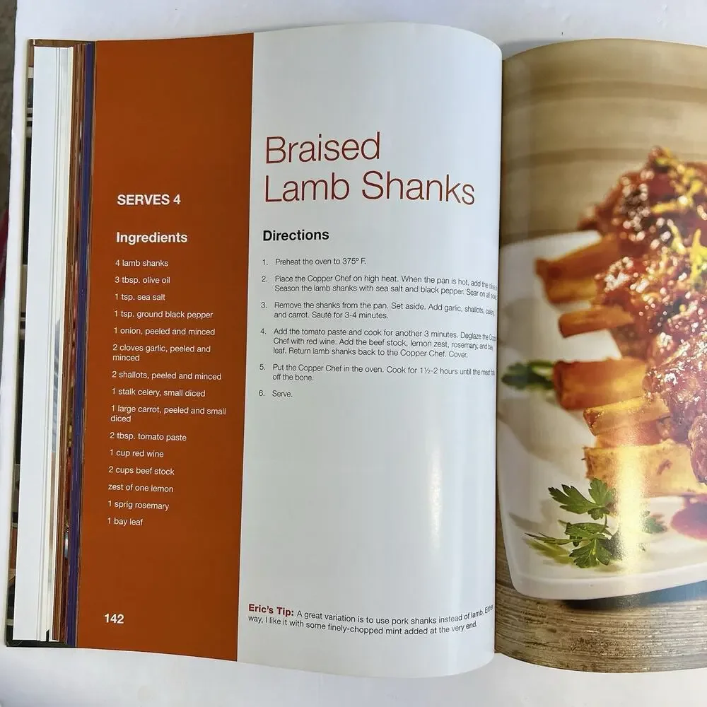 Copper Chef Its Hip to Cook Square Hardcover Cookbook by Eric Theiss Recipes